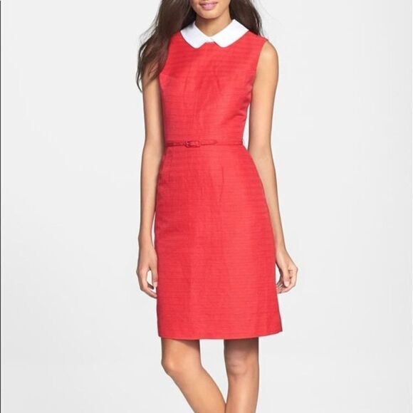 Tory BURCH-Linen Silk Blend Kimberly Belted Dress - Picture 3 of 13